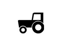 Symbol eines Traktors als Icon für die indrive Fahrschule.